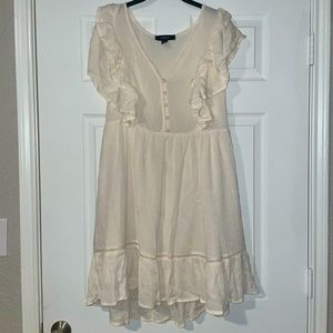 Cream Sleeveless Dress
